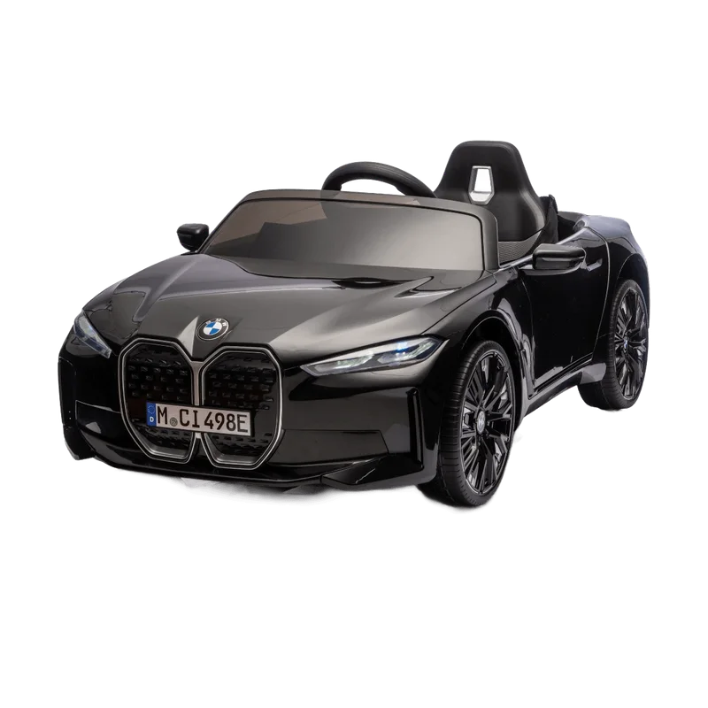 Vrooomy BMW i4 Full Option – kinderauto 12V met lederlook zitje